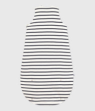 Load image into Gallery viewer, AW25 - A0EX4 01 WHITE NAVY ACCESSORIES BUNTING FALL WINTER 2025/26 NEWBORN SAILOR STRIPES
