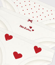 Load image into Gallery viewer, SS26 - A00FP 00 WHITE RED HEARTS SPRING SUMMER 2026 UNDERWEAR
