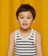 Load image into Gallery viewer, SS26 - A01DS 00 WHITE NAVY SPRING SUMMER 2026 STRIPES TOPS UNDERWEAR
