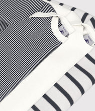 Load image into Gallery viewer, SS26 - A01TB 00 WHITE NAVY BODYSUITS NEWBORN SAILOR SPRING SUMMER 2026 STRIPES
