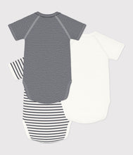 Load image into Gallery viewer, SS26 - A097H 00 WHITE NAVY BODYSUITS NEWBORN SAILOR SPRING SUMMER 2026 STRIPES

