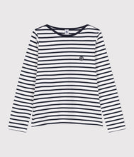 Load image into Gallery viewer, SS26 - A0D08 01 WHITE NAVY SPRING SUMMER 2026 STRIPES TOPS
