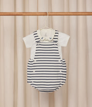 Load image into Gallery viewer, SS26 - A0EZ3 01 WHITE NAVY BABY BODYSUITS GIFT NEW ARRIVAL SETS SPRING SUMMER 2026 STRIPES
