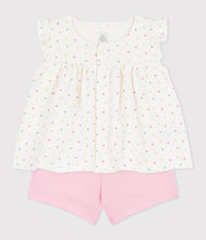 Load image into Gallery viewer, SS26 - A0EZ4 01 WHITE MULTI BOTTOMS HEARTS NEW ARRIVAL SETS TOPS
