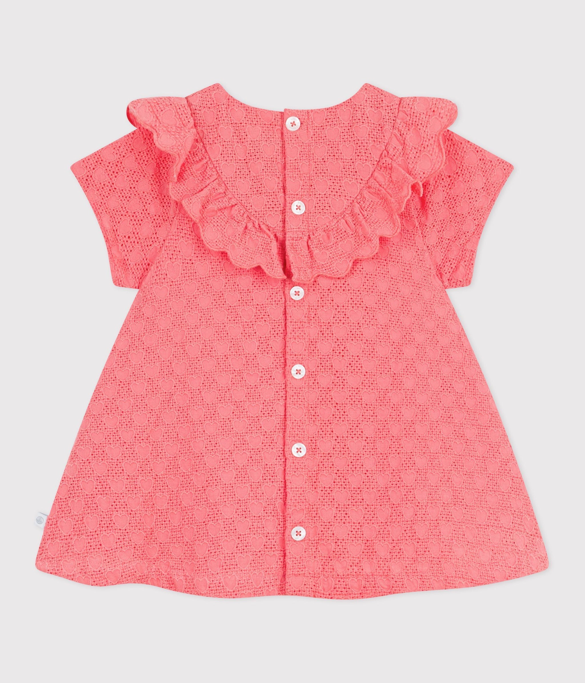 SS26 - A0F51 02 CORAL BABY DRESSES NEW ARRIVAL