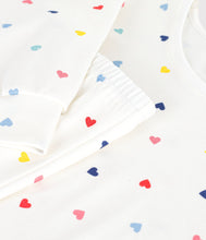 Load image into Gallery viewer, SS26 - A0F7J 01 WHITE MULTI HEARTS PAJAMAS SPRING SUMMER 2026
