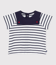 Load image into Gallery viewer, SS26 - A0F94 01 WHITE NAVY NEW ARRIVAL SAILOR SPRING SUMMER 2026 STRIPES TOPS
