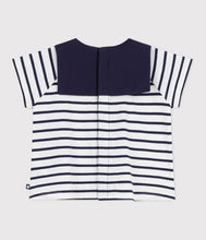 Load image into Gallery viewer, SS26 - A0F94 01 WHITE NAVY NEW ARRIVAL SAILOR SPRING SUMMER 2026 STRIPES TOPS
