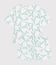 Load image into Gallery viewer, SS26 - A0F9F 01 WHITE BLUE PAJAMAS PARISIAN SPRING SUMMER 2026
