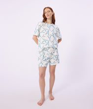 Load image into Gallery viewer, SS26 - A0F9F 01 WHITE BLUE PAJAMAS PARISIAN SPRING SUMMER 2026
