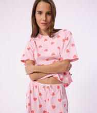 Load image into Gallery viewer, SS26 - A0F9H 01 PINK HEARTS PAJAMAS SPRING SUMMER 2026
