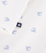 Load image into Gallery viewer, SS26 - A0FB4 03 WHITE BLUE BABY NEW ARRIVAL SAILOR SPRING SUMMER 2026 TOPS
