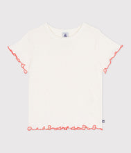 Load image into Gallery viewer, SS26 - A0FBH 01 ECRU GIRL HEARTS SPRING SUMMER 2026 TOPS
