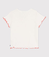 Load image into Gallery viewer, SS26 - A0FBH 01 ECRU GIRL HEARTS SPRING SUMMER 2026 TOPS
