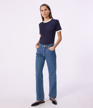 Load image into Gallery viewer, SS26 - A0FBZ 01 NAVY SPRING SUMMER 2026 TOPS

