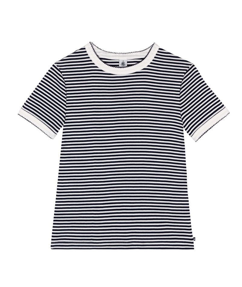 SS26 - A0FC9 01 NAVY WHITE SPRING SUMMER 2026 STRIPES TOPS WOMEN