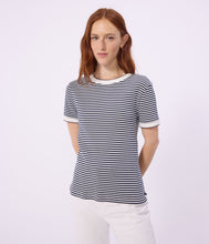 Load image into Gallery viewer, SS26 - A0FC9 01 NAVY WHITE SPRING SUMMER 2026 STRIPES TOPS WOMEN
