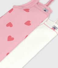 Load image into Gallery viewer, SS26 - A0FGO 00 WHITE PINK HEARTS PAJAMAS SPRING SUMMER 2026 TOPS
