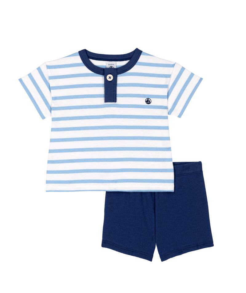 SS26 - A0FMO 01 WHITE BLUE NEW ARRIVAL SAILOR SETS SPRING SUMMER 2026 STRIPES