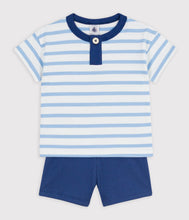 Load image into Gallery viewer, SS26 - A0FMO 01 WHITE BLUE NEW ARRIVAL SAILOR SETS SPRING SUMMER 2026 STRIPES
