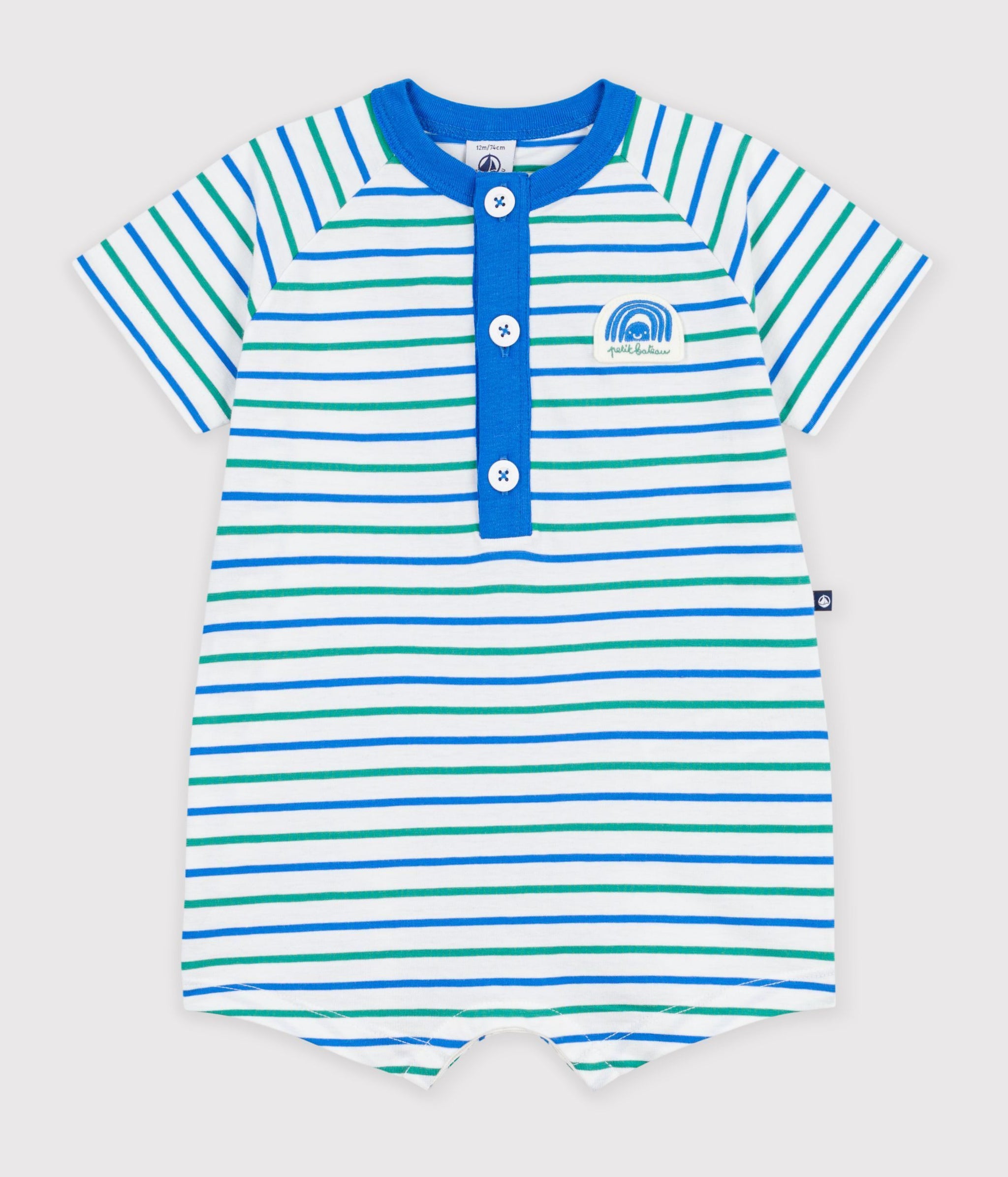 SS26 - A0FMR 01 WHITE MULTI BABY BODYSUITS NEW ARRIVAL SPRING SUMMER 2026 STRIPES