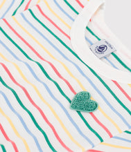 Load image into Gallery viewer, SS26 - A0FNJ 01 WHITE MULTI DRESSES GIRL NEW ARRIVAL SPRING SUMMER 2026 STRIPES
