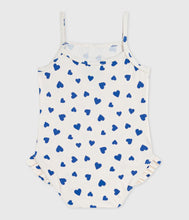 Load image into Gallery viewer, SS26 - A0FNS 01 WHITE BLUE BABY HEARTS NEW ARRIVAL SPRING SUMMER 2026 SWIMWEAR
