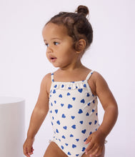 Load image into Gallery viewer, SS26 - A0FNS 01 WHITE BLUE BABY HEARTS NEW ARRIVAL SPRING SUMMER 2026 SWIMWEAR
