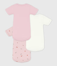 Load image into Gallery viewer, SS26 - A0FOU 00 PINK MULTI BABY BODYSUITS NEWBORN SPRING SUMMER 2026 STRIPES
