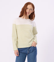 Load image into Gallery viewer, SS26 - A0FPC 03 WHITE GREEN STRIPES TOPS
