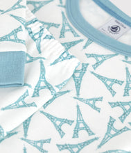 Load image into Gallery viewer, SS26 - A0FPE 01 WHITE TEAL NEW ARRIVAL PAJAMAS PARISIAN SPRING SUMMER 2026
