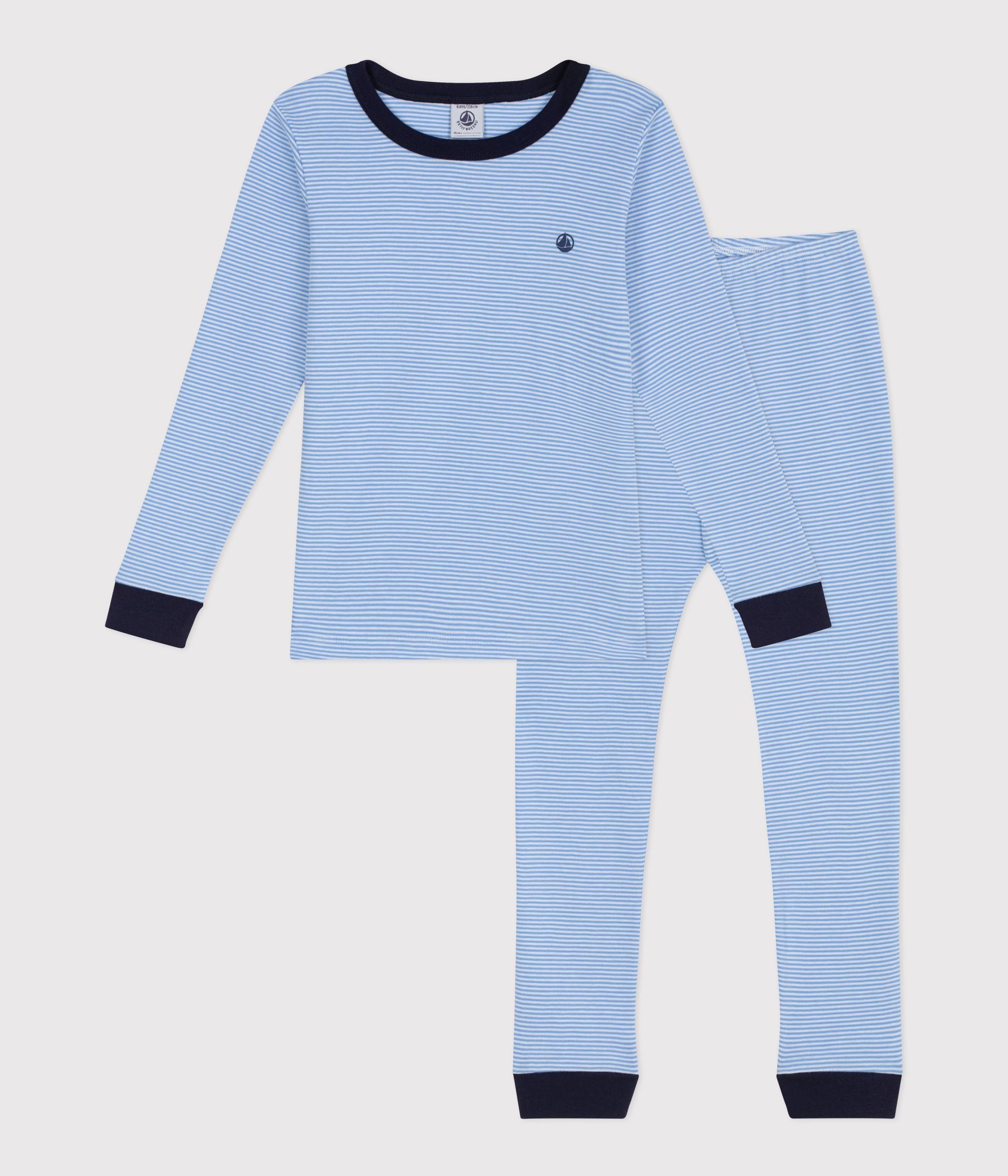 SS26 - A0FPJ 01 BLUE WHITE NEW ARRIVAL PAJAMAS SPRING SUMMER 2026 STRIPES