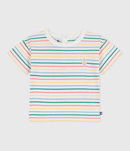 Load image into Gallery viewer, SS26 - A0FPK 01 WHITE MULTI BABY NEW ARRIVAL SPRING SUMMER 2026 STRIPES TOPS
