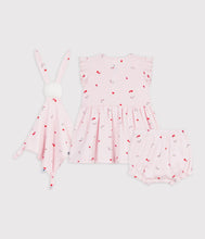 Load image into Gallery viewer, SS26 - A0FQR 01 PINK BABY DRESSES FLORAL GIFT NEW ARRIVAL SPRING SUMMER 2026
