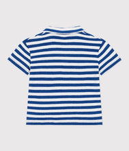 Load image into Gallery viewer, SS26 - A0FTL 01 WHITE BLUE BOY NEW ARRIVAL SPRING SUMMER 2026 STRIPES TOPS
