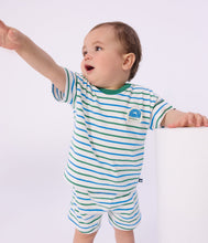 Load image into Gallery viewer, SS26 - A0FV1 01 WHITE MULTI BABY BOTTOMS NEW ARRIVAL SPRING SUMMER 2026 STRIPES
