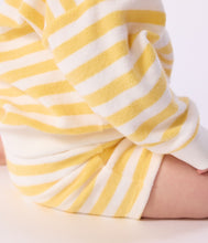 Load image into Gallery viewer, SS26 - A0FV2 01 YELLOW WHITE BABY BOTTOMS NEW ARRIVAL SPRING SUMMER 2026 STRIPES
