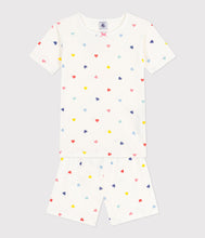 Load image into Gallery viewer, SS26 - A0FV9 01 WHITE MULTI HEARTS NEW ARRIVAL PAJAMAS SPRING SUMMER 2026
