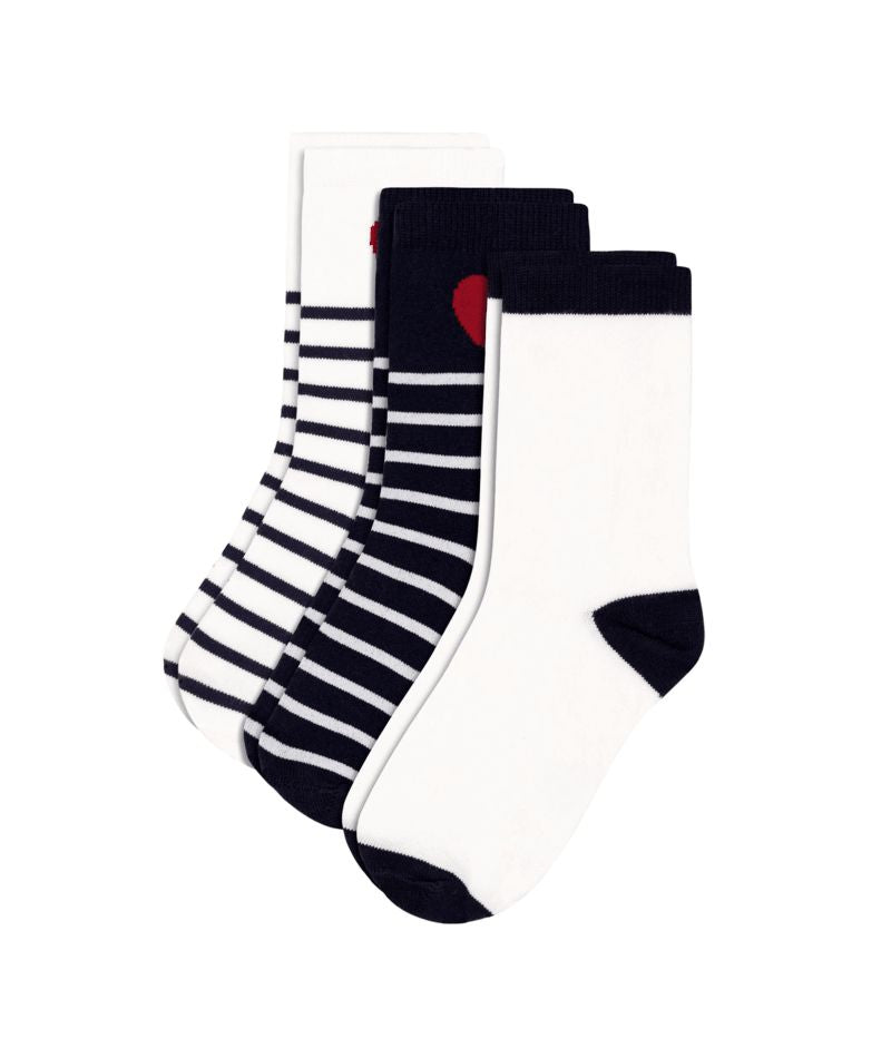 AW25 - A0E52 01 WHITE NAVY ACCESSORIES FALL WINTER 2026 GIRL NEW ARRIVAL STRIPES