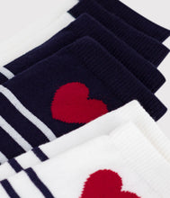 Load image into Gallery viewer, AW25 - A0E52 01 WHITE NAVY ACCESSORIES FALL WINTER 2026 GIRL NEW ARRIVAL STRIPES
