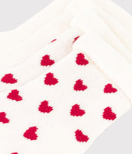 Load image into Gallery viewer, FW26 - A08ZT 00 WHITE RED ACCESSORIES BABY FALL WINTER 2026 HEARTS
