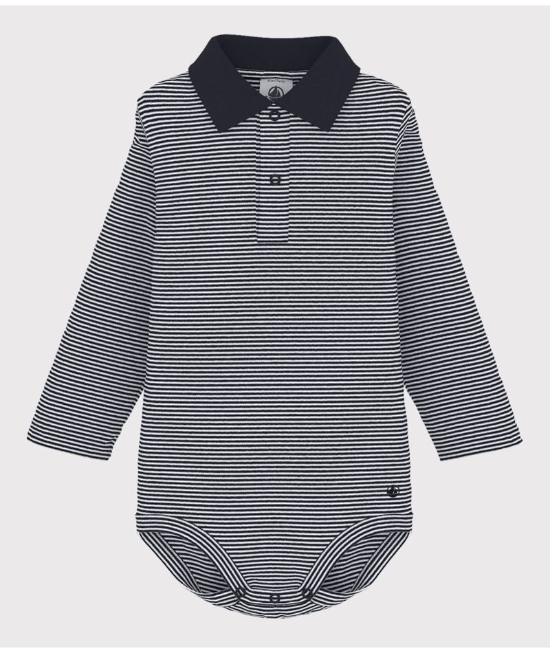 FW26 - A0BQE 01 SMOKING/MARSHMALLOW BABY BODYSUITS FALL WINTER 2026 NEWBORN STRIPES