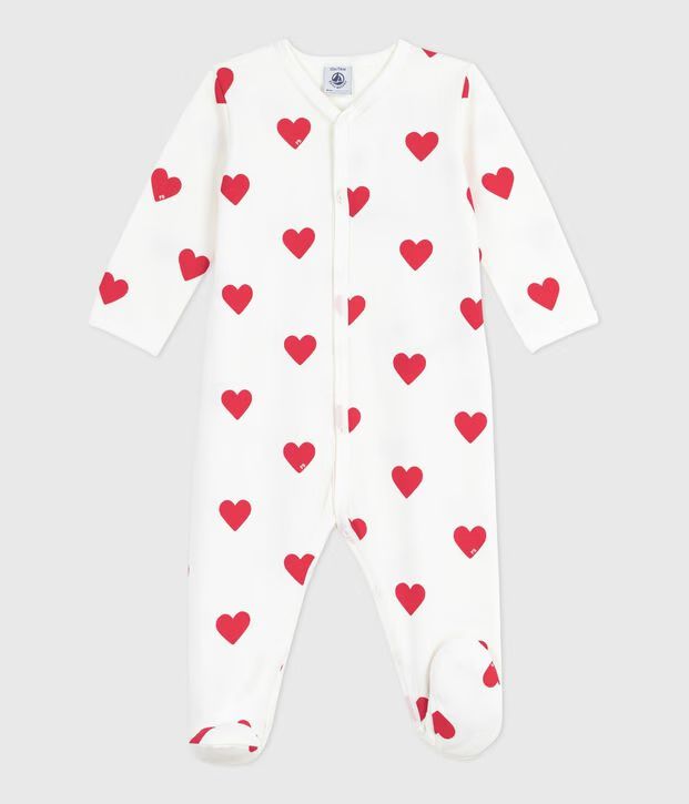 FW26 - A0DQB 01 WHITE RED BABY FALL WINTER 2026 HEARTS NEWBORN