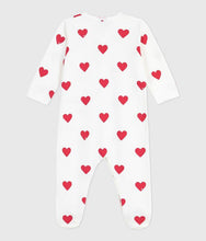 Load image into Gallery viewer, FW26 - A0DQB 01 WHITE RED BABY FALL WINTER 2026 HEARTS NEWBORN
