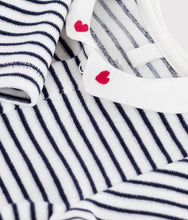 Load image into Gallery viewer, FW26 - A0DR1 01 WHITE NAVY BABY FALL WINTER 2026 GIFT NEW ARRIVAL STRIPES
