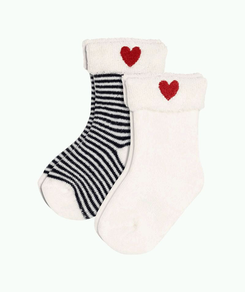 FW26 - A0DUE 00 WHITE NAVY ACCESSORIES BABY FALL WINTER 2026 HEARTS STRIPES