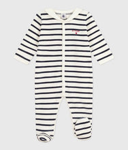 Load image into Gallery viewer, FW26 - A0DYI 01 WHITE NAVY BABY FALL WINTER 2026 GIFT NEWBORN SAILOR STRIPES
