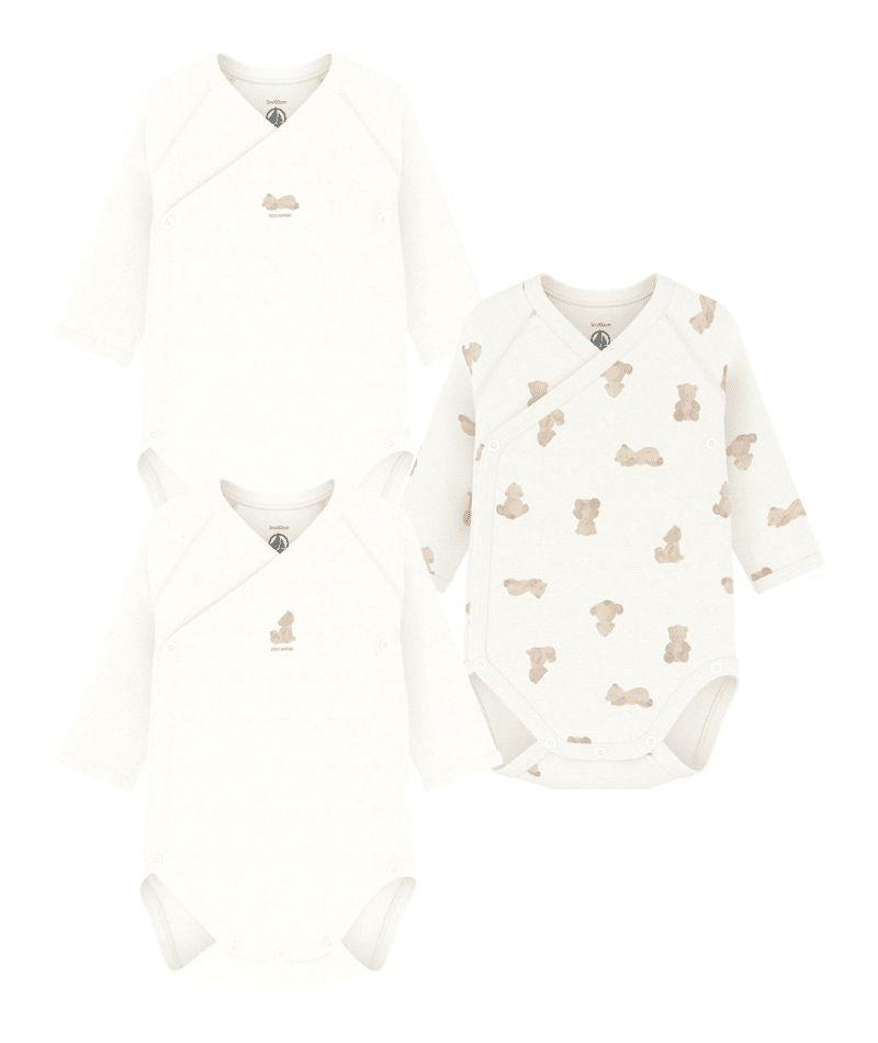 FW26 - A0DZG 00 WHITE BEIGE BABY BODYSUITS FALL WINTER 2026 GIFT NEW ARRIVAL UNDEARWEAR