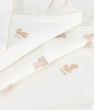 Load image into Gallery viewer, FW26 - A0DZG 00 WHITE BEIGE BABY BODYSUITS FALL WINTER 2026 GIFT NEW ARRIVAL UNDEARWEAR
