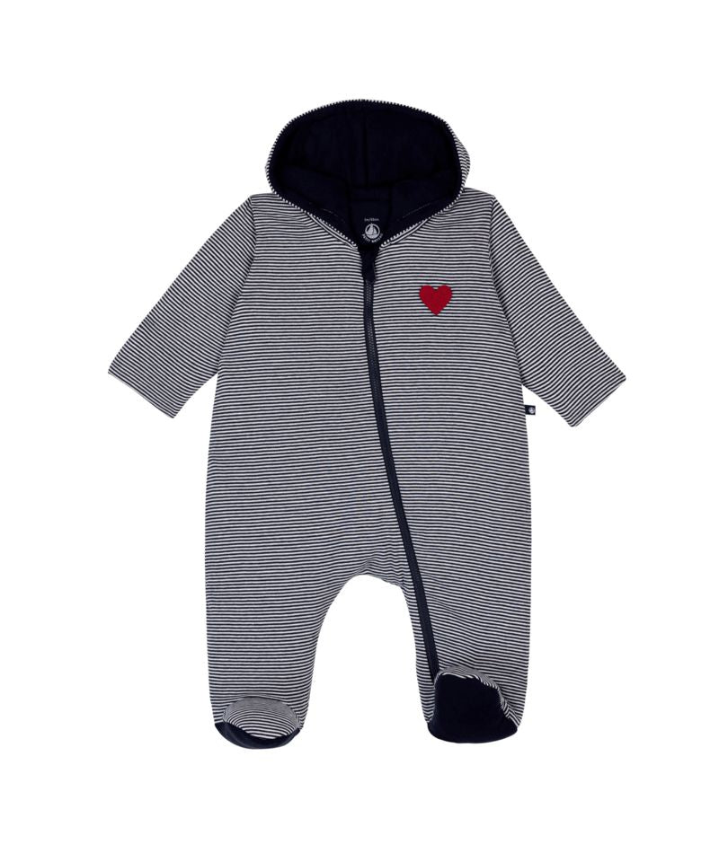 FW26 - A0FBJ 01 NAVY WHITE BABY FALL WINTER 2026 HEARTS NEWBORN OUTERWEAR STRIPES